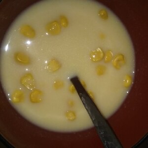 幼児食☆豆乳でコーンスープ
